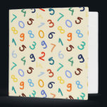 Cute Colorful Number Pattern Binder<br><div class="desc">This colorful number pattern brings a fun vibe and is very suitable for any designs,  especially kid products.</div>
