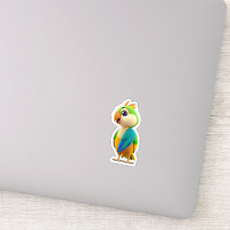 Cute Colorful Parrot Sticker