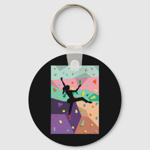 Cute Colorful Rock Climbing Bouldering Wall Climbe Keychain