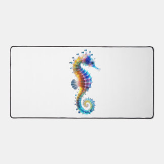 Cute Colorful Seahorses Desk Mat