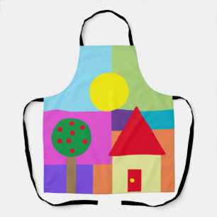 Cute Colorful Shapes Apron