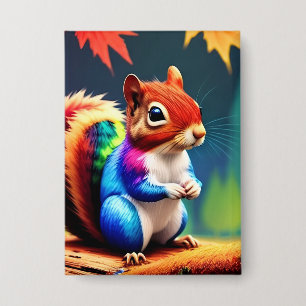 Cute Colorful Sitting Squirrel-75463