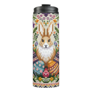 Cute/Colorful Spring/Easter fair isle  Thermal Tumbler