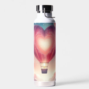 Cute colorful Valentine's Heart balloon Water Bottle
