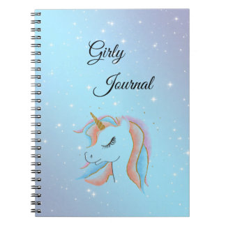 Cute,Colorfyl,Rainbow Unicorn,Star Night Notebook