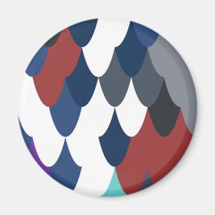 Cute colotful fish crust pattern apple watch band magnet