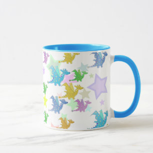 Cute Colour Dragons Pattern Mug