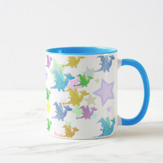 Cute Colour Dragons Pattern Mug