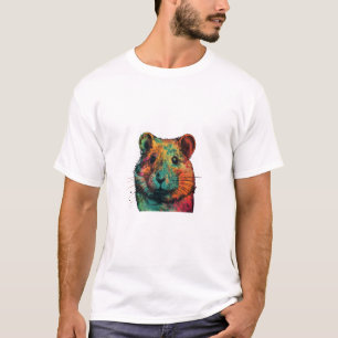 cute colour full hamster art design  T-Shirt