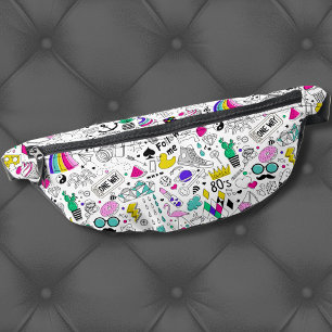 Cute Colourful 80s Pattern Fanny Pack