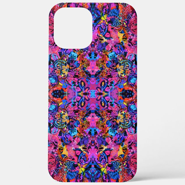 Cute colourful abstract floral patterns Case-Mate iPhone case (Back)