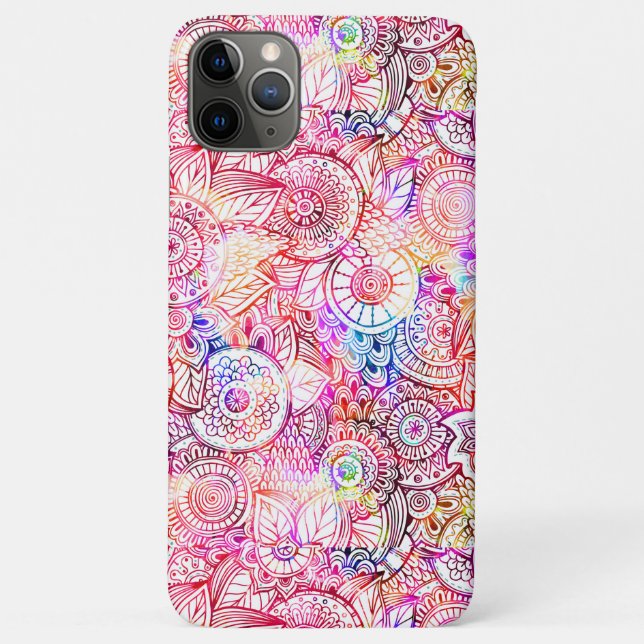 Cute colourful abstract flowers Case-Mate iPhone case (Back)