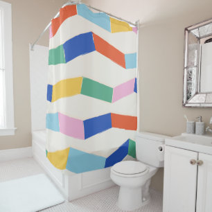 Cute Colourful Abstract Geometric Chevron Pattern