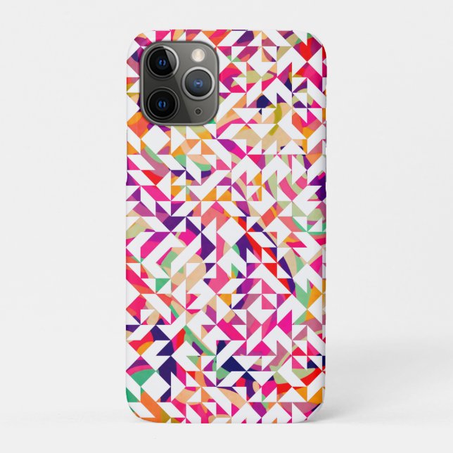 Cute colourful abstract geometric patterns Case-Mate iPhone case (Back)