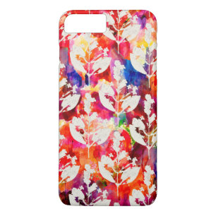 Cute colourful abstract leaves patterns Case-Mate iPhone case