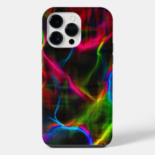 Cute colourful abstract lines  iPhone 14 pro max case