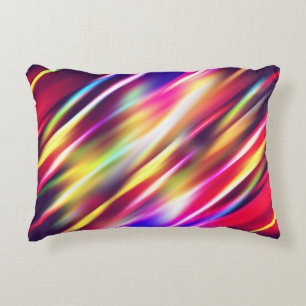 Cute colourful abstract lines throw pillow iPhone