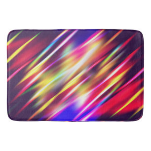 Cute colourful abstract lines throw pillow iPhone Bath Mat