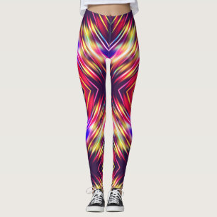 Cute colourful abstract lines throw pillow iPhone Leggings