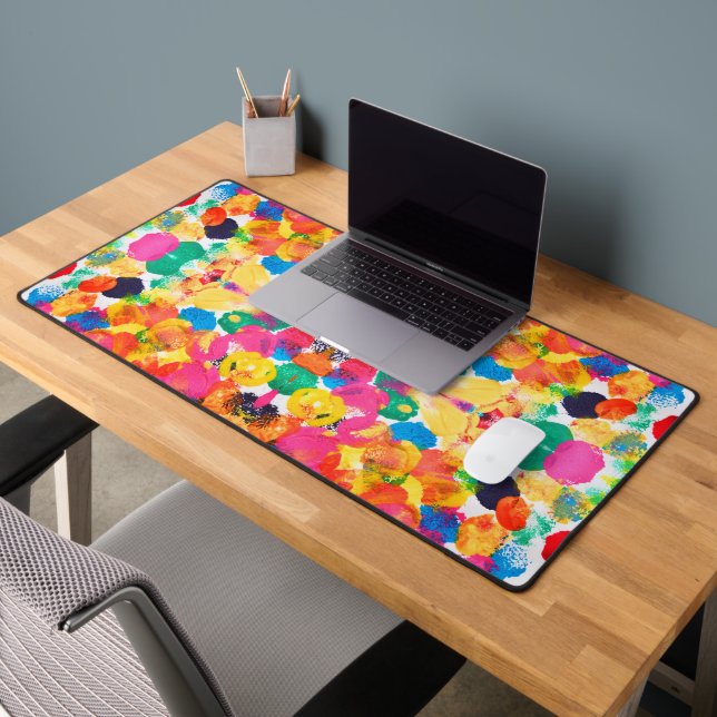 Cute colourful abstract painting desk mat (Office 2)