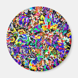 Cute colourful abstract painting iPad air case Magnet