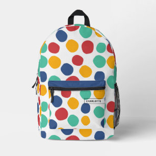 Cute Colourful Abstract Pattern  Printed Backpack