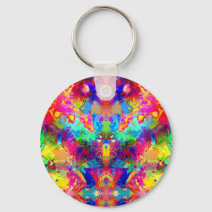 Cute colourful abstract phantom keychain