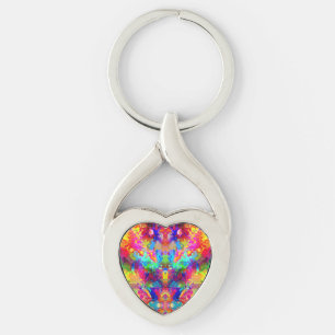 Cute colourful abstract phantom throw pillow keychain