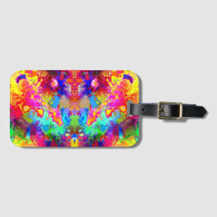 Cute colourful abstract phantom throw pillow luggage tag