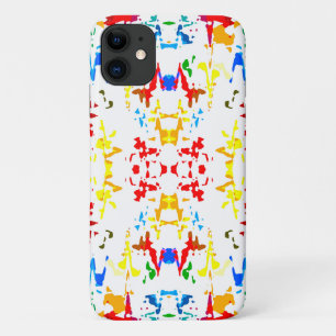 Cute colourful abstract splatter iPhone 11 case