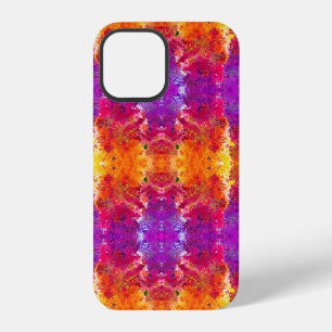 Cute colourful abstract splatter paint iPhone 12 case