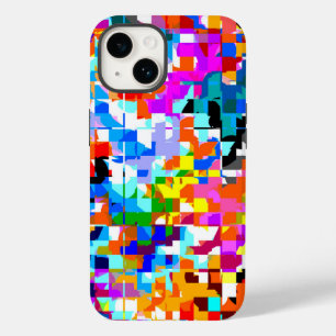 Cute colourful abstract squares notebook Case-Mate iPhone 14 case