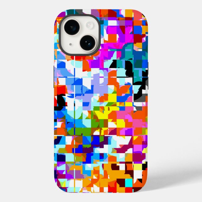 Cute colourful abstract squares notebook Case-Mate iPhone case (Back)