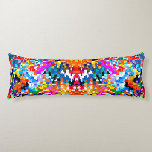 Cute colourful abstract squares notebook laptop sl body pillow