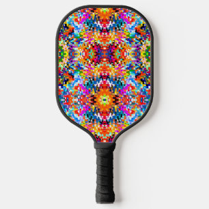 Cute colourful abstract squares notebook laptop sl pickleball paddle