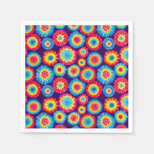 Cute colourful abstract suns patterns napkin