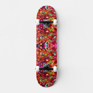 Cute colourful abstract swirl paint Case-Mate iPho Skateboard