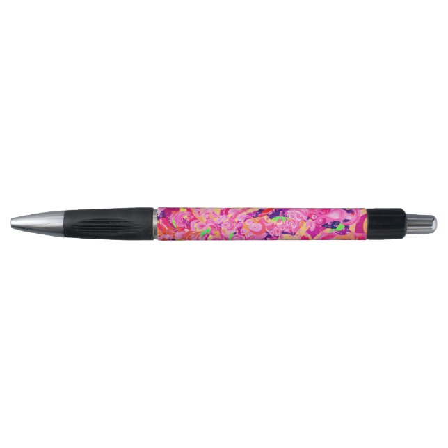 Cute colourful abstract swirls paint pen (Front)