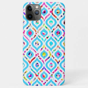 Cute colourful abstract zigzag patterns iPhone 11 pro max case