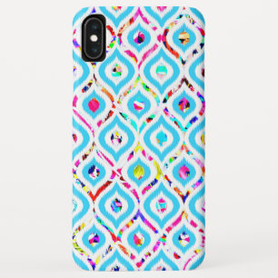 Cute colourful abstract zigzag patterns iPhone XS max case