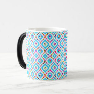 Cute colourful abstract zigzag patterns magic mug