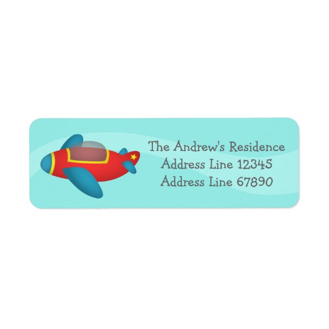 Cute Colourful Aeroplane Jet for Kids (Front)