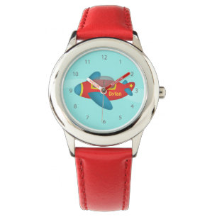 Cute Colourful Aeroplane Jet for Kids Watch