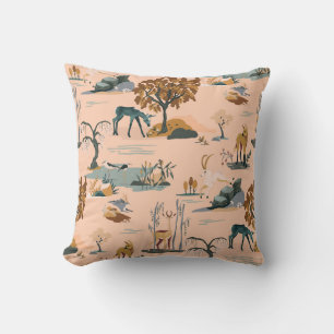 Cute & Colourful Animal & Unicorn Pattern Throw Pillow