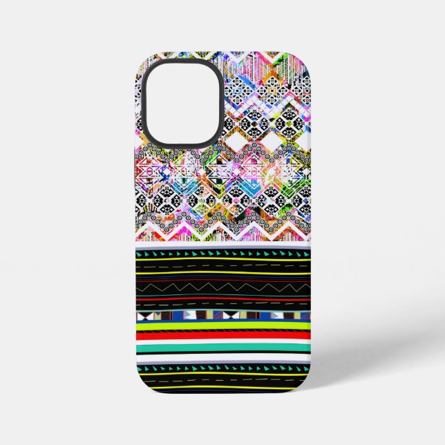 Cute colourful aztec tribal patterns iPhone case (Back)