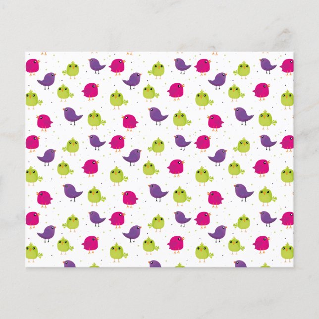 Cute colourful birds  (Front)