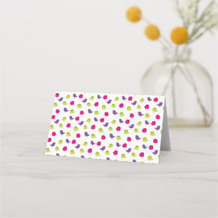 Cute colourful birds   appointment card