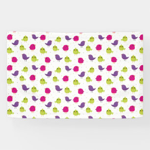 Cute colourful birds   banner