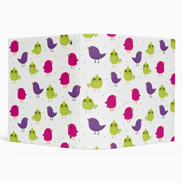 Cute colourful birds  binder (Background)