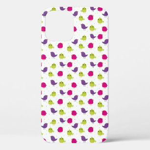 Cute colourful birds iPhone 12 pro case